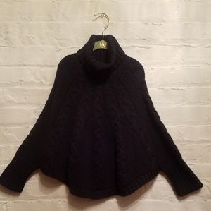 Carter's Turtleneck Sleeved Cape Sweater